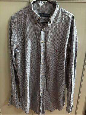 Ralph Lauren plaid button down shirt sz XLT